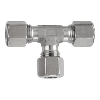 Riegler Raccord en T, Ø ext. tube 6 mm, acier inoxydable 1.4571, 100 bar