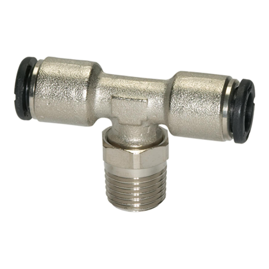 Riegler Raccord en T à emboîtement »click-clock«, pivotant, R 1/8 ext Ø 8 mm