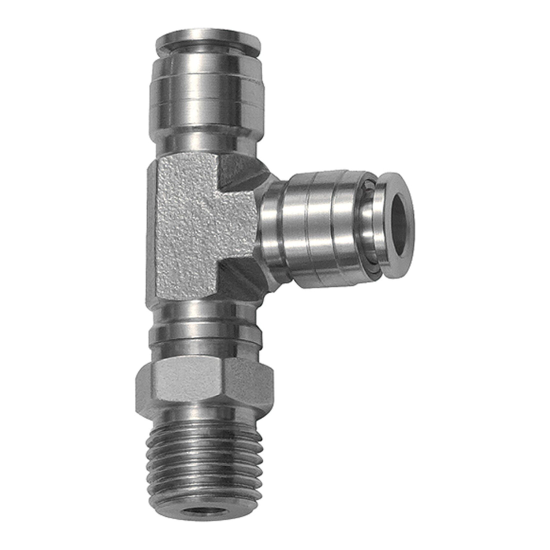Riegler Raccord en T à emboîtement, forme L, pivotant, R 1/8", Ø tuyau 6, ES