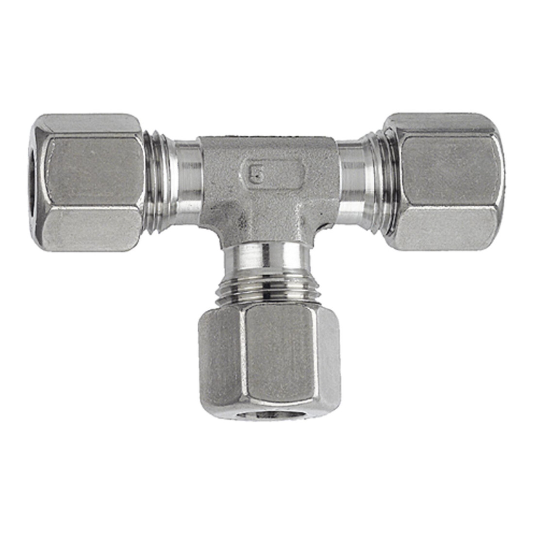 Riegler Raccord en T, Ø ext. tube 12 mm, acier inoxydable 1.4571, 315 bar