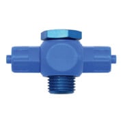 Riegler Raccord en T, vis creuse rotative, G 1/4, tuyau 6/4, POM-1