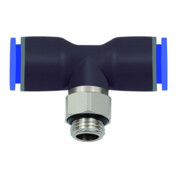 Riegler Raccord en T vissable série bleue, pivotant, G 1/8 a, Ø tuyau 8