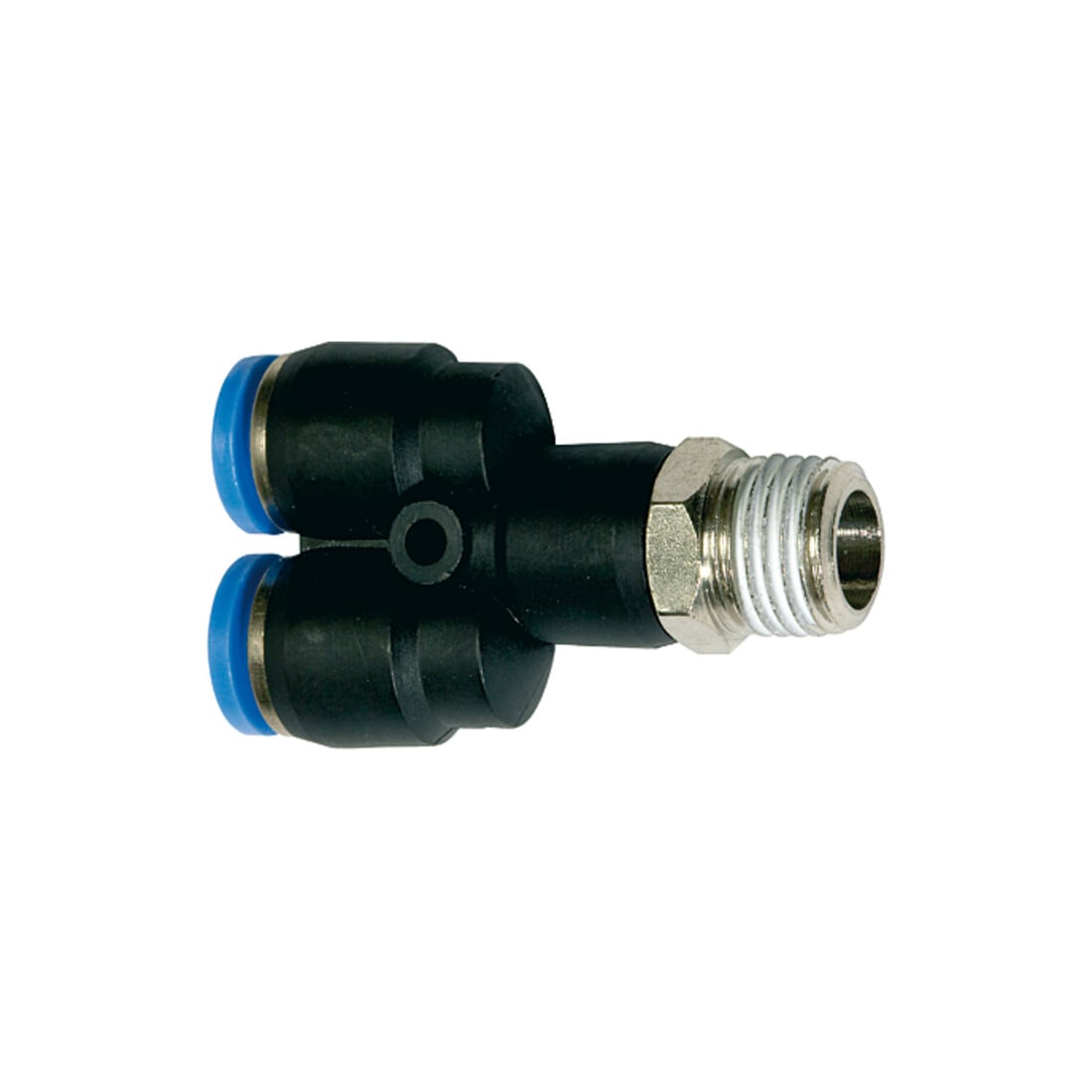 Riegler Raccord en Y à visser « Série Bleue », pivotant, R 1/2 ext., Ø 12 mm