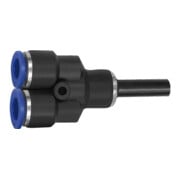 Riegler Raccord en Y, manchon 8 mm « Série bleue », Ø clé 6, KS-1