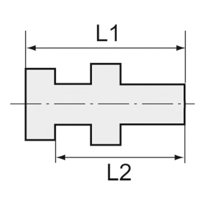 Riegler Raccord fileté « value line », M28x1,5 ext., G 1/2 int., MS verni