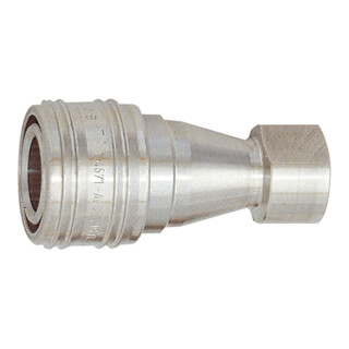 Riegler Raccord hydraulique avec fermeture des deux côtés, ES 1.4305, G 1/8 IG NW 4,3