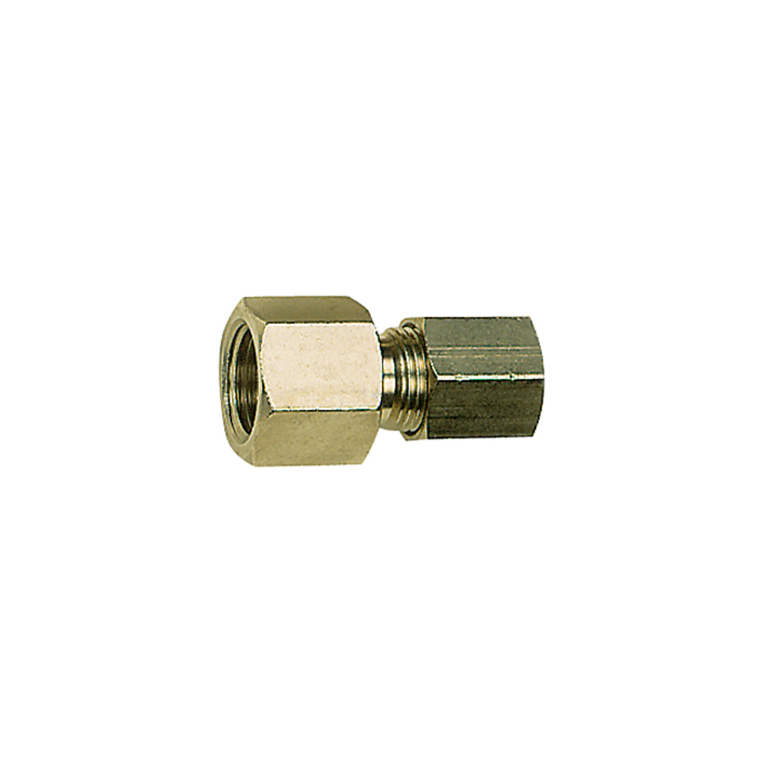 Riegler Raccord manomètre, G 3/8 i., Ø ext. tube 12 mm, MS chromé