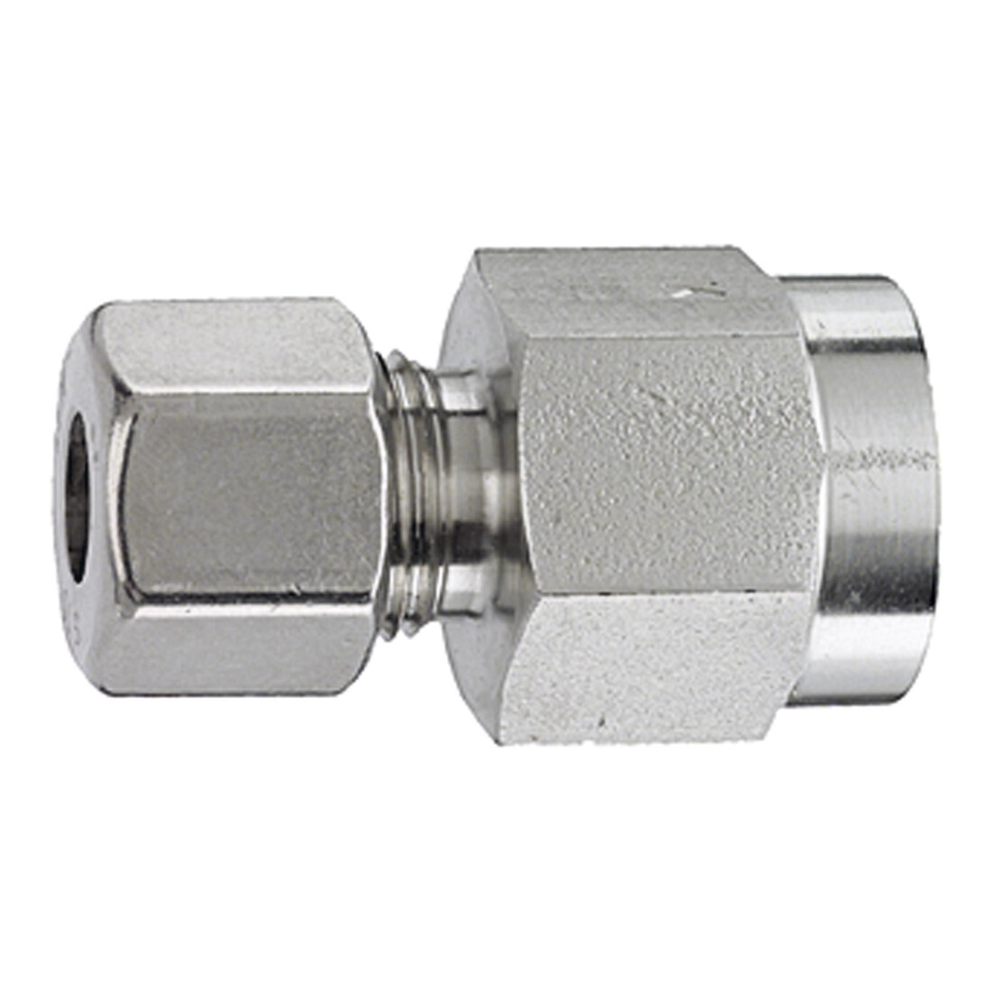 Riegler Raccord manuel, G 1/4 int., Ø ext. tube 6, ES 1.4571