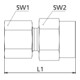 Riegler Raccord manuel G 1/4 int., tube Ø ext. 10, acier zingué