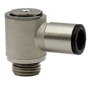 Riegler Raccord pivotant à angle »value line«, G 1/8 ext., MS chromé Ø6mm