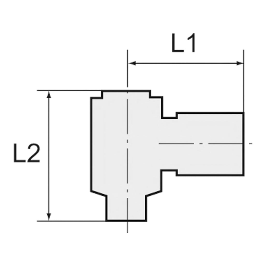 Riegler Raccord pivotant à angle »value line«, G 1/8 ext., MS chromé Ø6mm