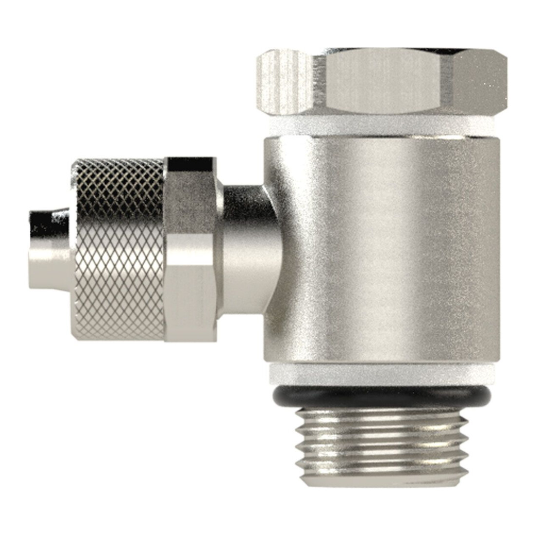 Riegler Raccord pivotant coudé, joint torique, G 1/8 a., pour tuyau 6/4