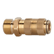Riegler Raccord rapide NW 2,7, laiton brut, G 1/8 M-1