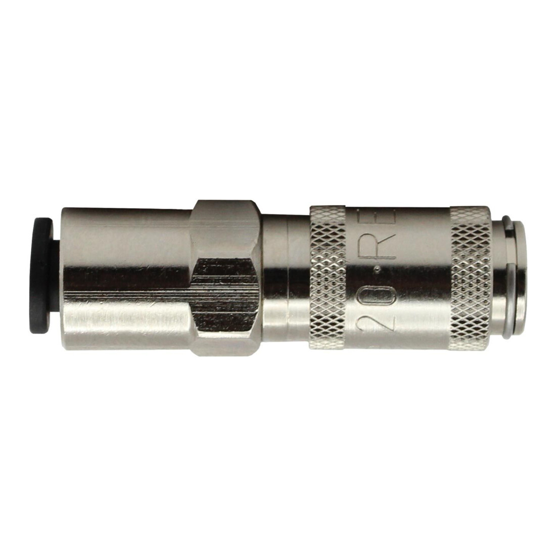 Riegler Raccord rapide NW 2,7 MS laiton nickelé, raccord push-in 4 mm