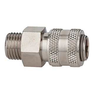 Riegler Raccord rapide NW 5 »connect line«, MS nickelé, G 1/4 mâle