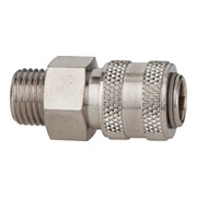 Riegler Raccord rapide NW 5 »connect line«, MS nickelé, G 1/4 mâle-1