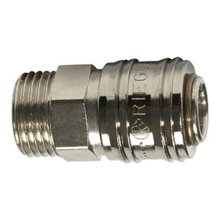 Riegler Raccord rapide NW 7,2 « connect line », MS nickelé, G 3/8 M