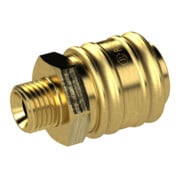 Riegler Raccord rapide NW 7,2, fermeture double, G 1/2 AG-1
