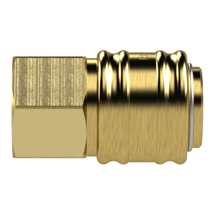 Riegler Raccord rapide NW 7,2, laiton brut, G 1/4 F