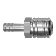 Riegler Raccord rapide NW 7,2, laiton nickelé, embout LW 6-1