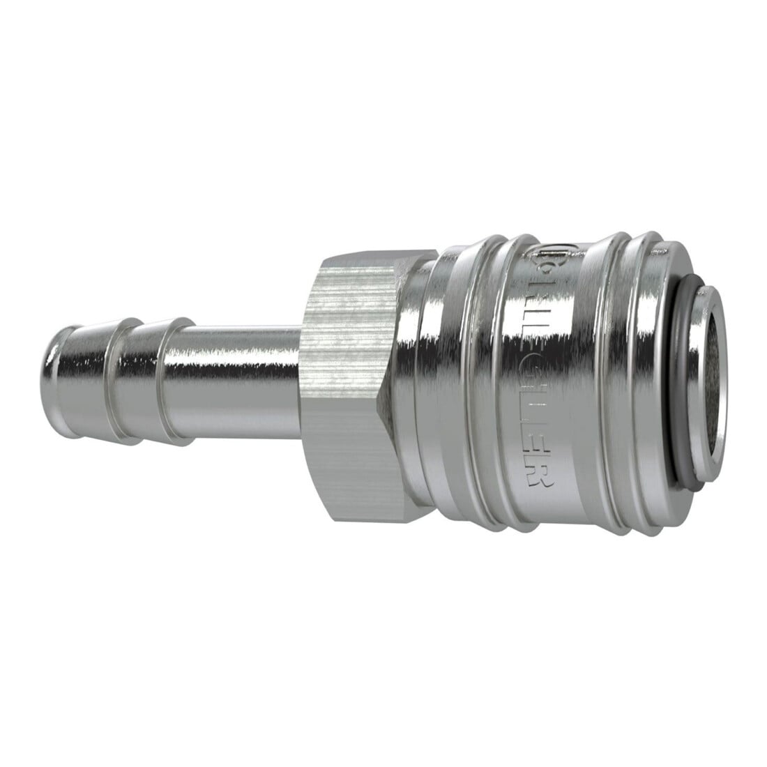 Riegler Raccord rapide NW 7,2, laiton nickelé, embout LW 9
