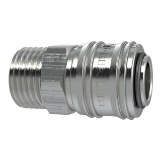 Riegler Raccord rapide NW 7,2, laiton nickelé, G 3/8 mâle