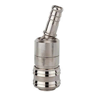 Riegler Raccord rapide NW 7,2, MS nickelé, embout 6 mm pivotant
