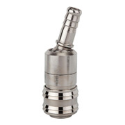 Riegler Raccord rapide NW 7,2, MS nickelé, embout 8 mm pivotant-1