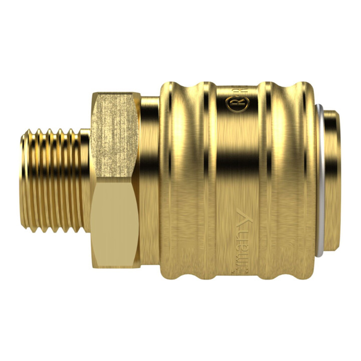 Riegler Raccord rapide NW 7,2, obturation double, G 3/8 AG