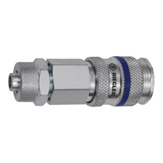 Riegler Raccord rapide NW 7,8, acier, raccord de tuyau 8x6