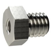 Riegler Raccord réducteur court, M24x1,5 ext., M16x1,5 int., Clé 28, laiton vernissé-1