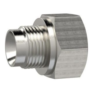 Riegler Raccord réducteur long, G 3/8 ext., G 1/2 int., SW 24, acier inox 1.4571