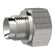 Riegler Raccord réducteur long, G 3/8 ext., G 1/2 int., SW 24, acier inox 1.4571-1