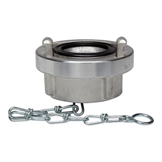 Riegler Raccord Storz aveugle, chaîne, alu, taille Storz 110-A, KA 133 mm