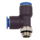 Riegler Raccord T emboîtable « Série Bleue », en L, rotatif, M5 ext., Ø6 mm-1