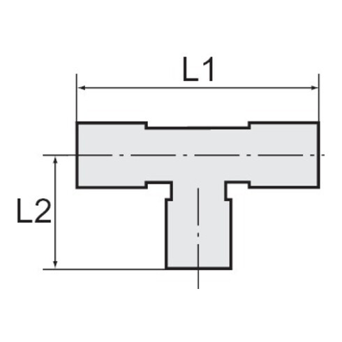 Riegler Raccord T emboîtable Série bleue, rotatif, G 1/8 a, Ø tuyau 6