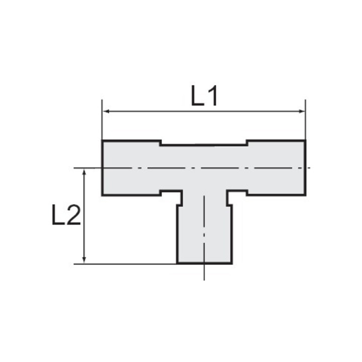 Riegler Raccord T emboîtable Série bleue, rotatif, G 1/8 a, Ø tuyau 6