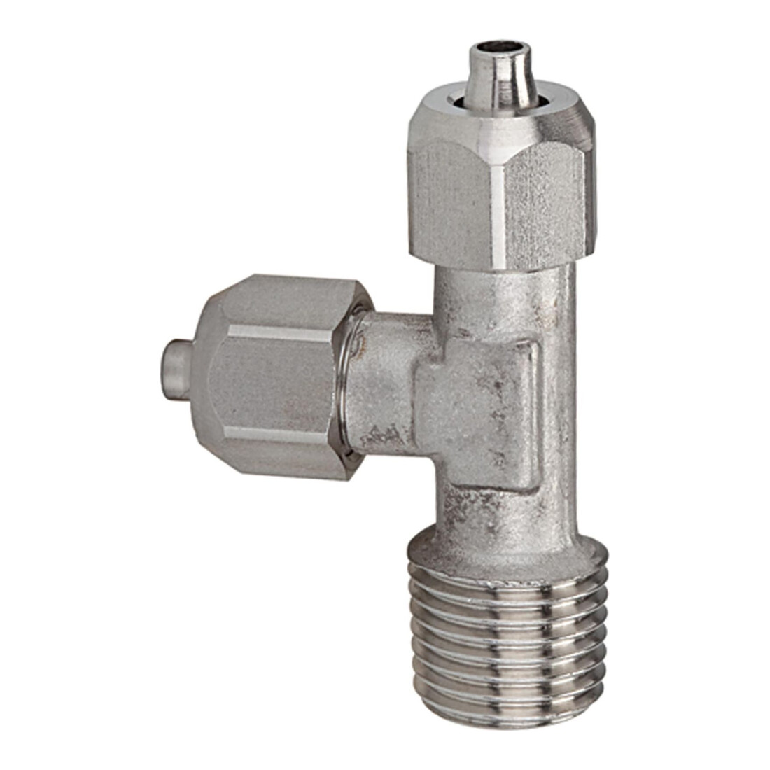 Riegler Raccord vissé L, R 1/4 a., pour tuyau 8/6, ES 1.4404