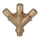 Riegler Raccordo con 3 attacchi, 3/8"-1