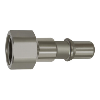 Riegler Raccords pour coupleurs NW 8, ISO 6150 C, acier inox, G 1/4 FI