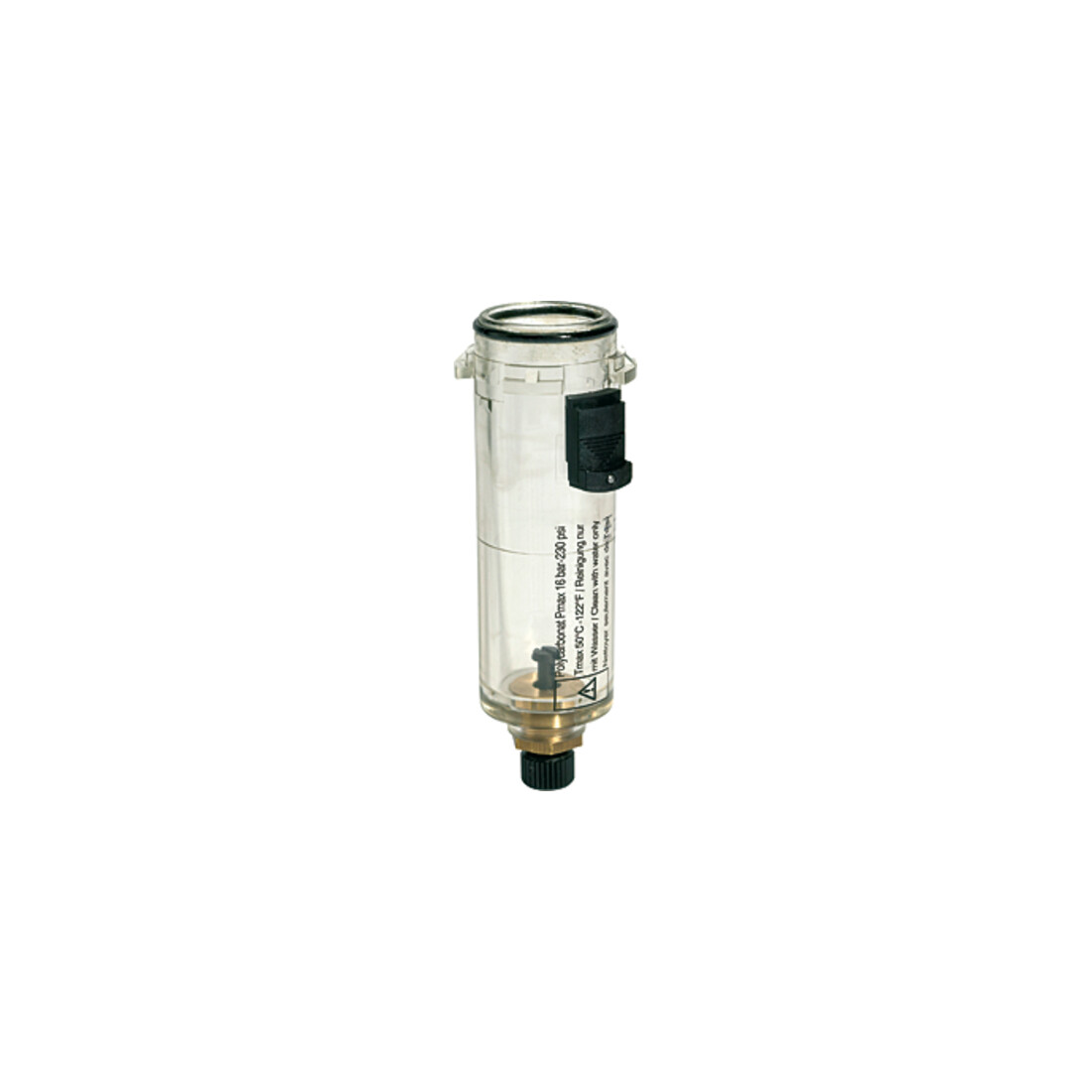 Riegler Récipient en polycarbonate avec robinet de vidange manuel, BG 1, G 1/4, G 3/8