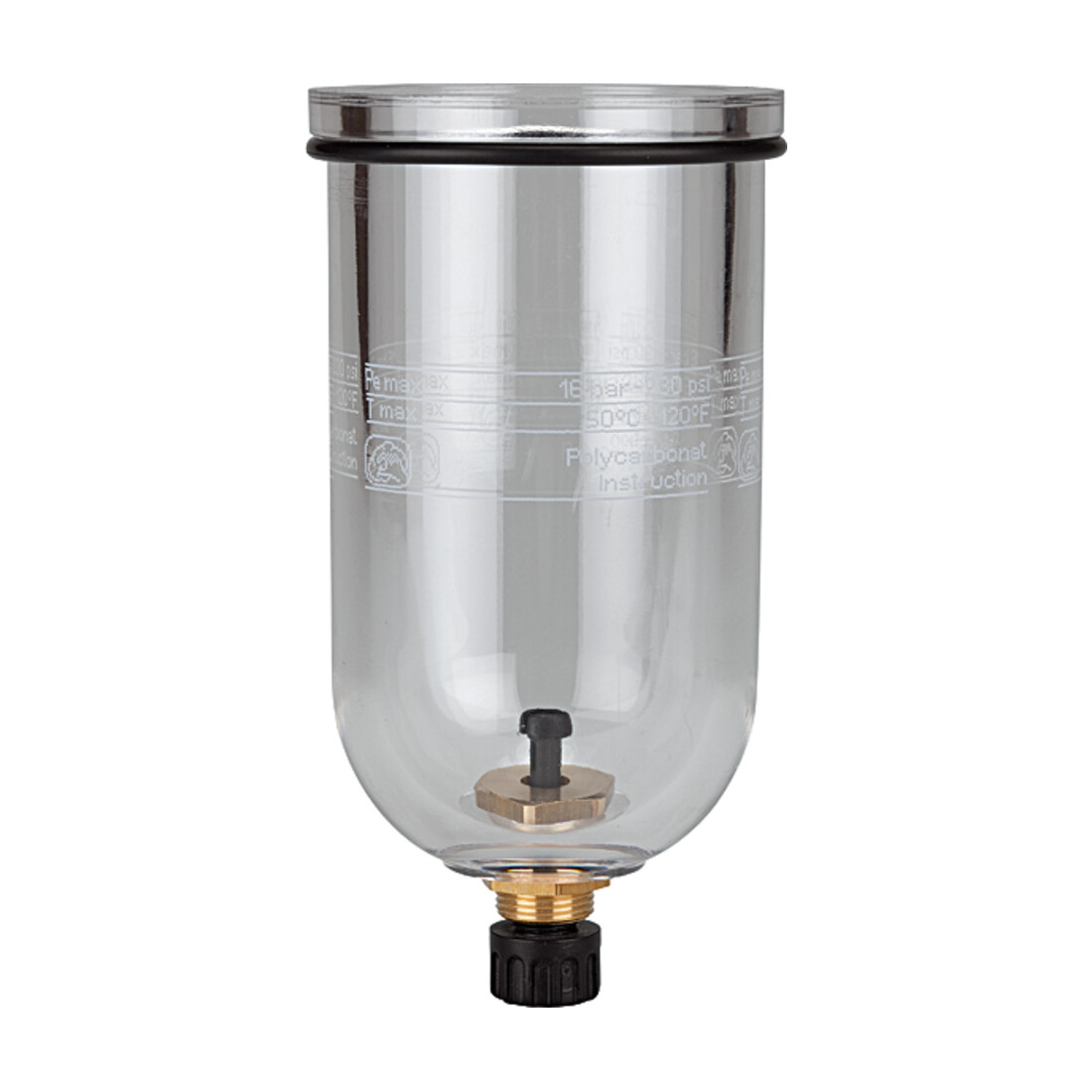 Riegler Récipient en polycarbonate, pour régulateur/filtre »Standard«, BG 2