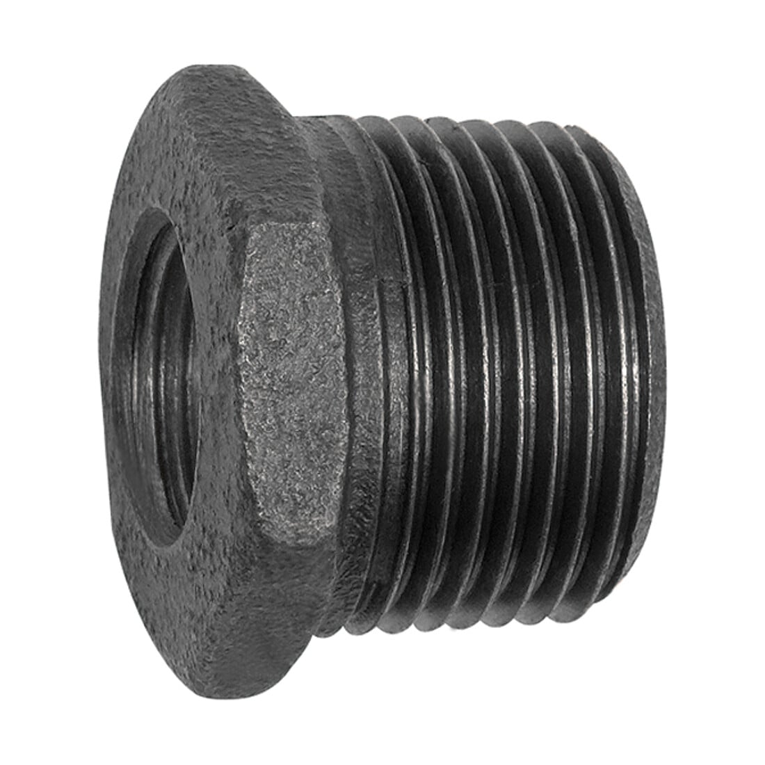 Riegler Réducteur 241, R 2 mâle, Rp 1 1/2 femelle, fonte malléable noire