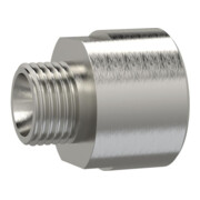 Riegler Réducteur long, G 1/2 ext., G 3/4 int., SW 32, acier inox 1.4571-1
