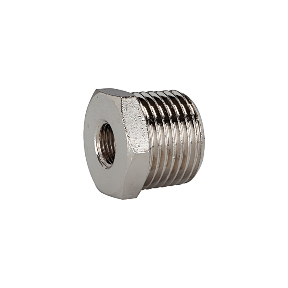 Riegler Réducteur, R 3/8 ext., G 1/4 int., SW 17, laiton nickelé