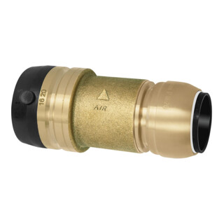 Riegler Reduzier-Verbinder, MS,  »sharkbite «, 22 mm, für Rohr-Außen-Ã¸ 15 mm