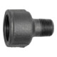 Riegler Reduziermuffe 246, Rp 1 1/4 i., R 1 a., Temperguss schw.