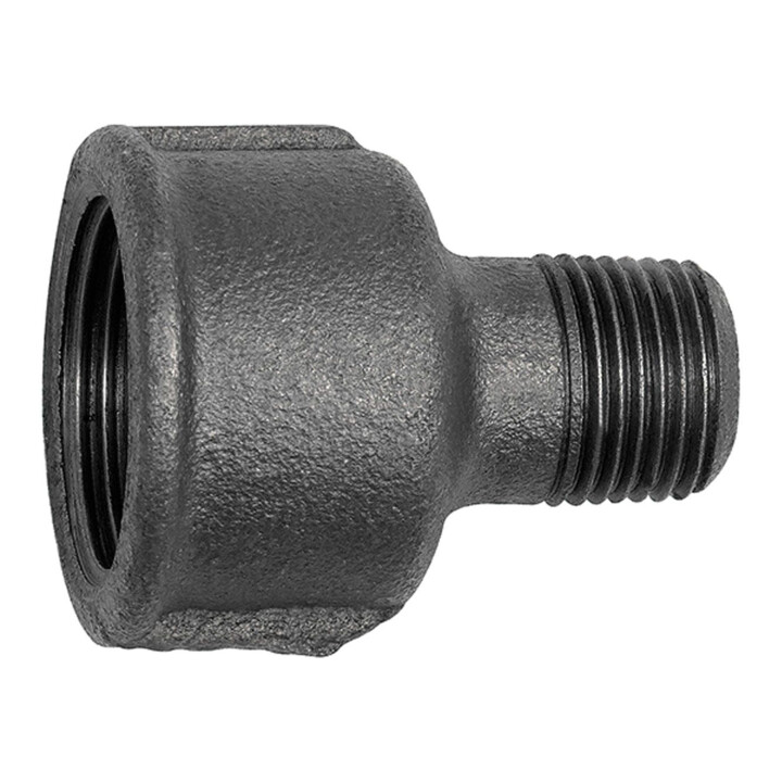 Riegler Reduziermuffe 246, Rp 1 1/4 i., R 1 a., Temperguss schw.