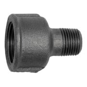 Riegler Reduziermuffe 246, Rp 3/8 i., R 1/4 a., Temperguss schw.-1