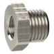 Riegler Reduziernippel kurz, G 1/2 a., G 1/8 i., SW 24, Messing vern.-1